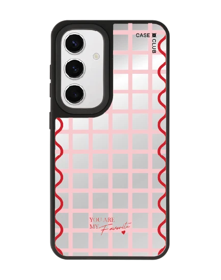 samsung s24 matte mirror magsafe pink checkered