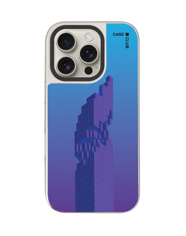 เคสกระจก iPhone 16 Pro Max MagSafe ตึกสูงพิกเซล