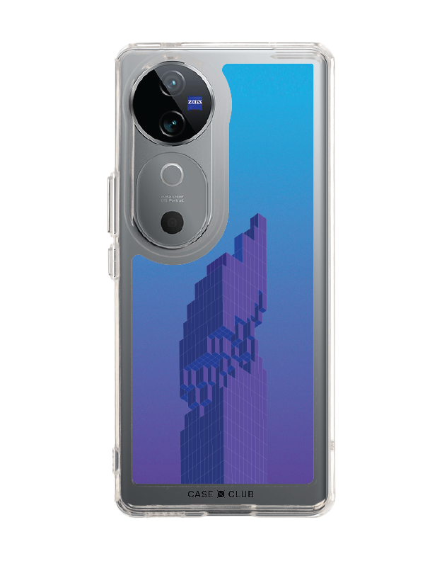 เคสใส Vivo V40 5G ตึกสูงพิกเซล