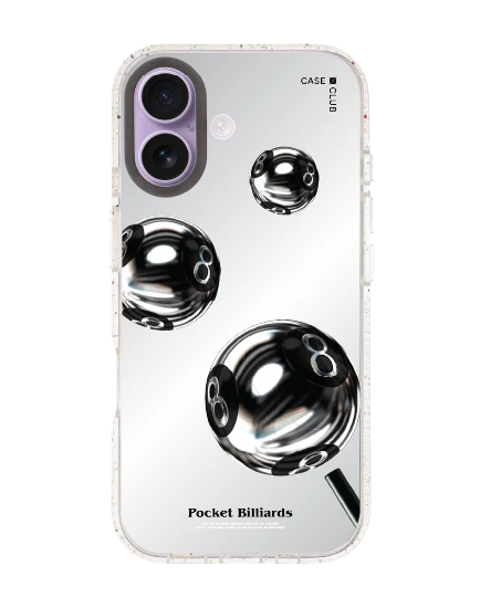 เคสกระจกใส iphone 17 mirror magsafe ลูกพูลโครเมียม