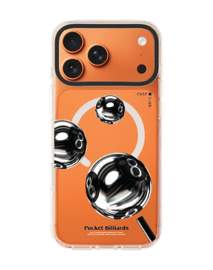 เคสใส iphone 17 pro max clear case magsafe shield ลูกพูลโครเมียม