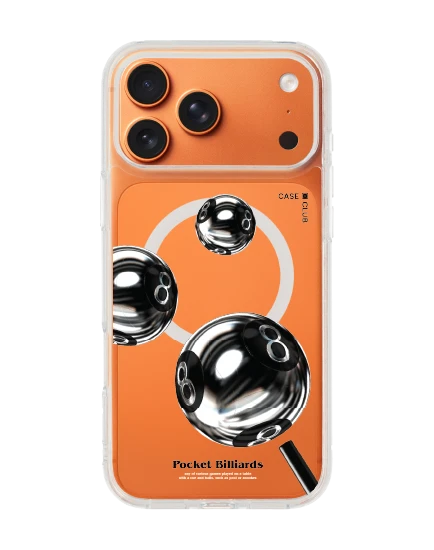 เคสใส iphone 17 pro max magsafe ลูกพูลโครเมียม