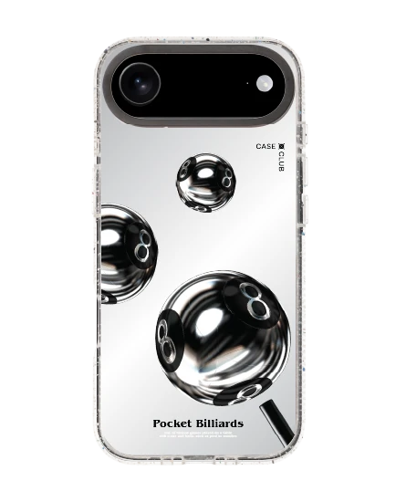 เคสกระจกใส iphone air mirror magsafe ลูกพูลโครเมียม