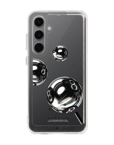 samsung galaxy s24 fe clear case pocket billiards