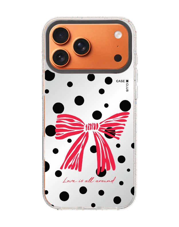 iphone 17 pro max clear mirror magsafe polka bow crush