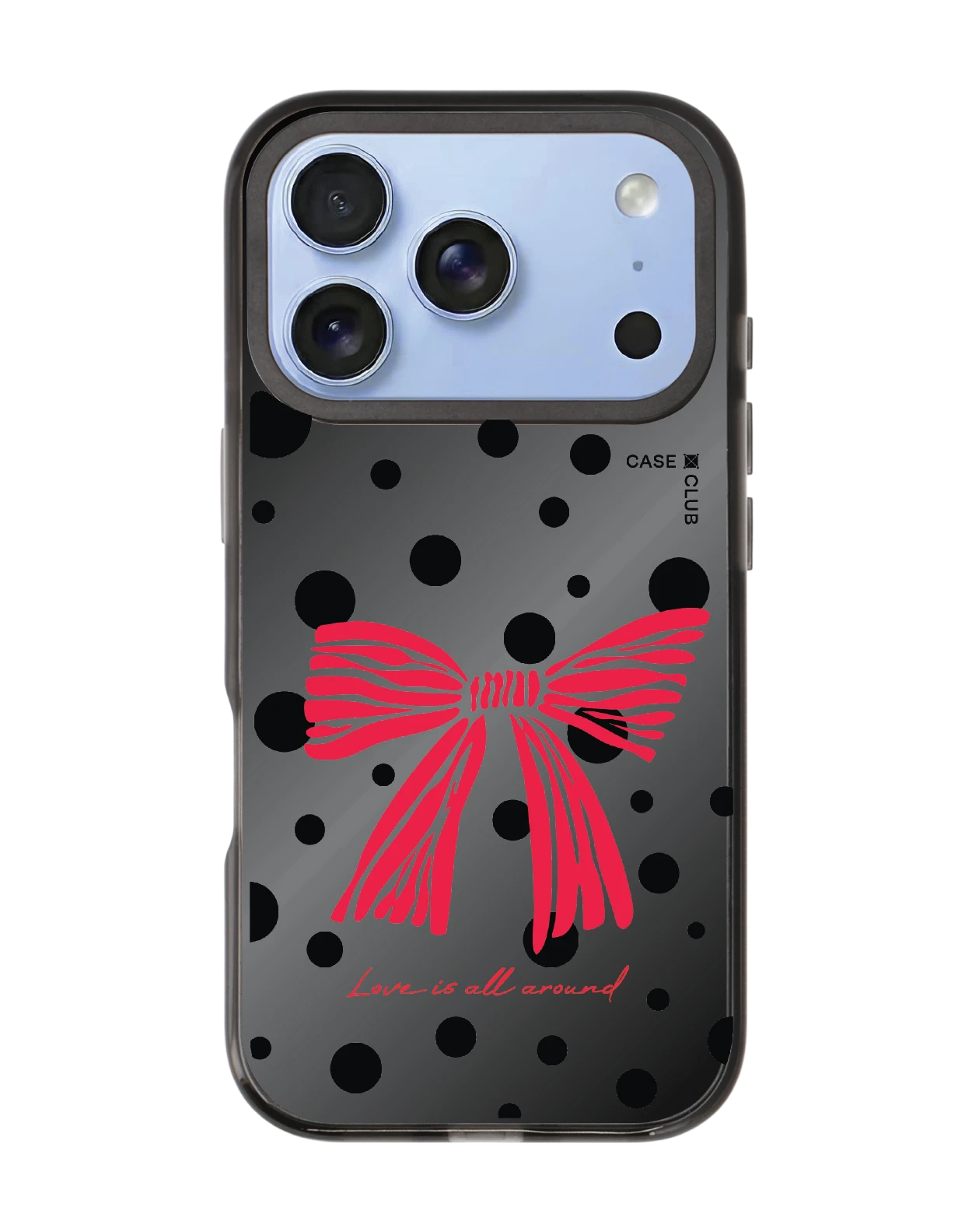 iphone 18 pro black mirror magsafe polka bow crush