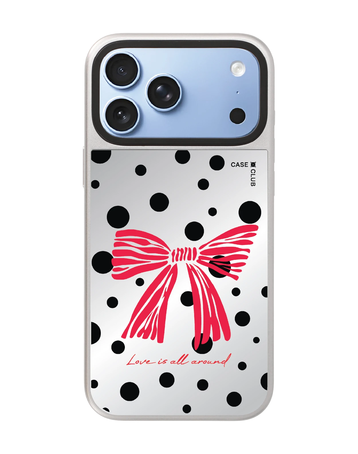 iphone 18 pro max mirror silver magsafe polka bow crush