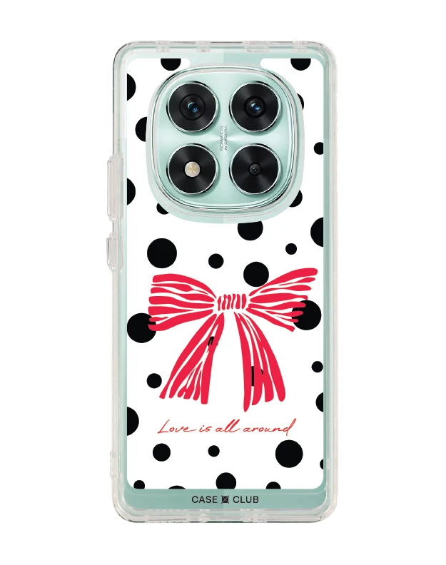 เคสใส redmi note 14 pro โบว์ลายจุดตกหลุมรัก