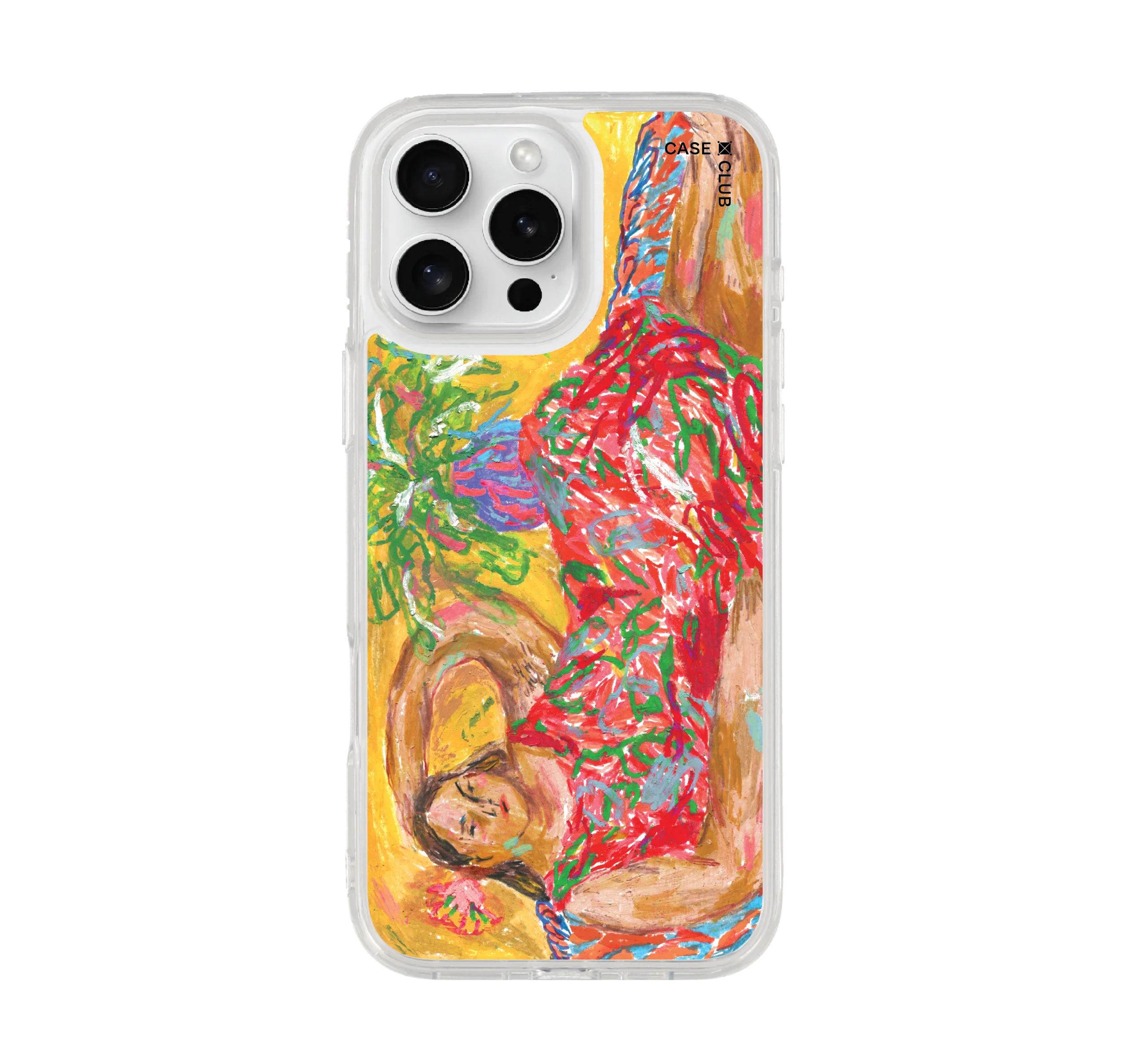 iphone 16 pro max clear case portrait by juli baker