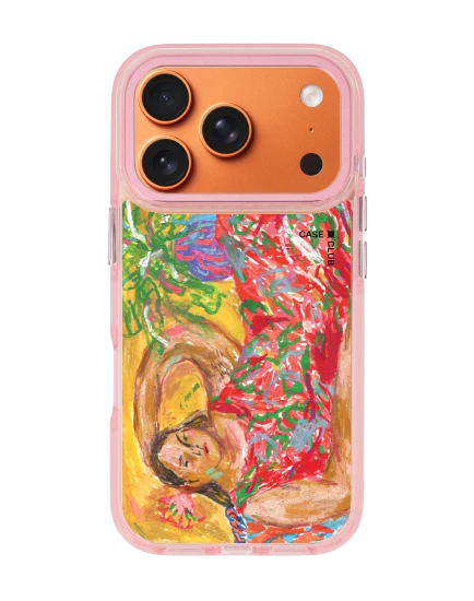 iphone 17 pro clear pink magsafe portrait by juli baker