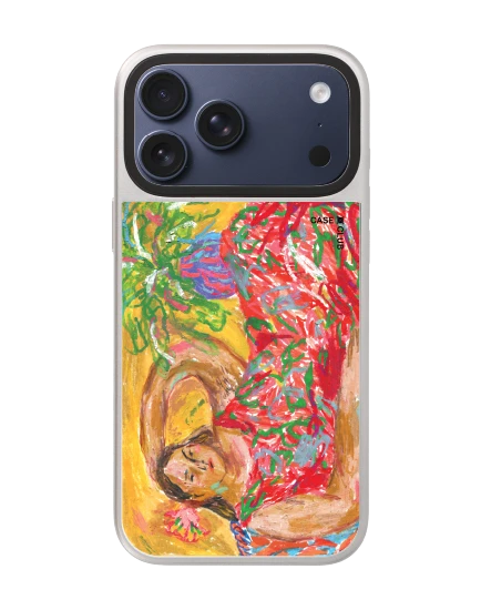 เคสกระจก iphone 17 pro max magsafe พอร์ทเทรตสาวสวย โดย juli baker