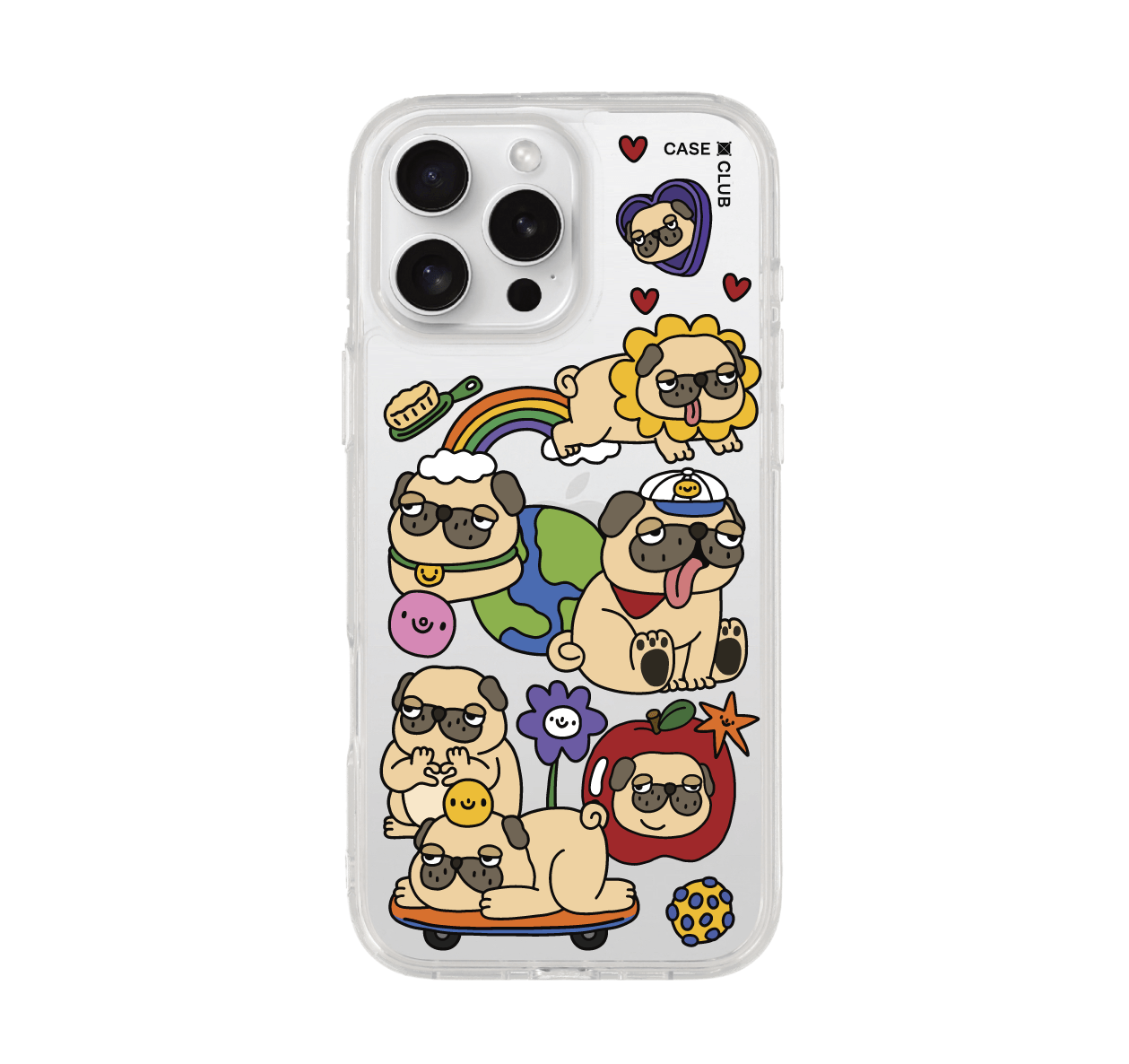 เคสใส iPhone 16 Pro Max Pug เวิลด์ทัวร์