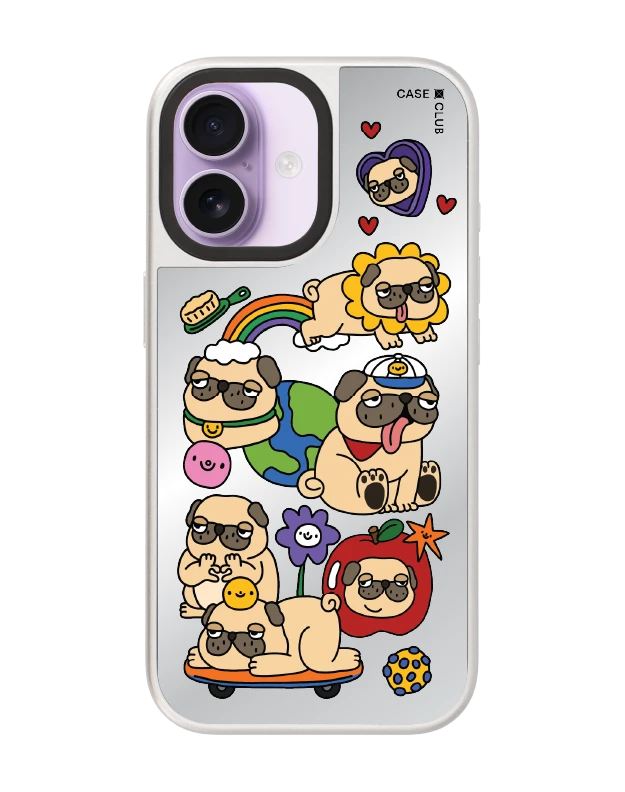 เคสกระจก iphone 17 magsafe หมาปั๊กเวิลด์ทัวร์