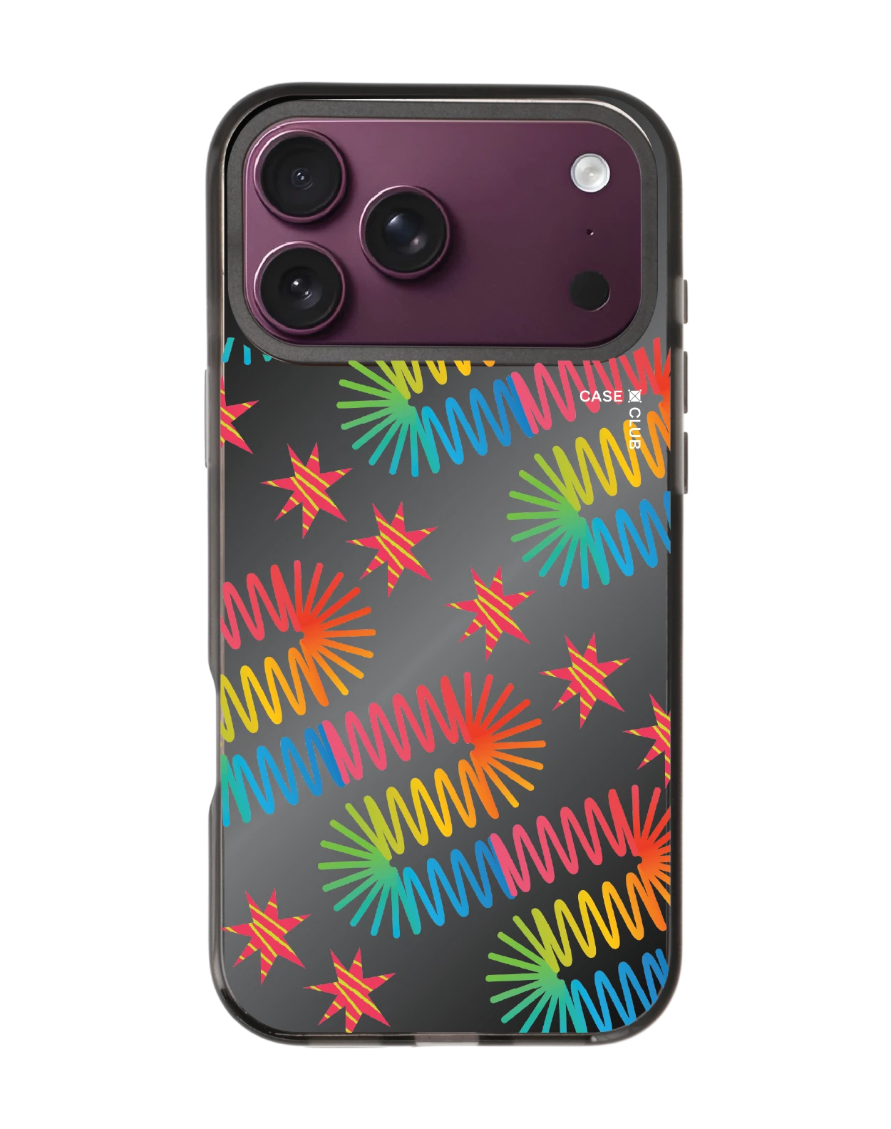 เคสกระจกดำ iphone 18 pro max magsafe สายรุ้ง