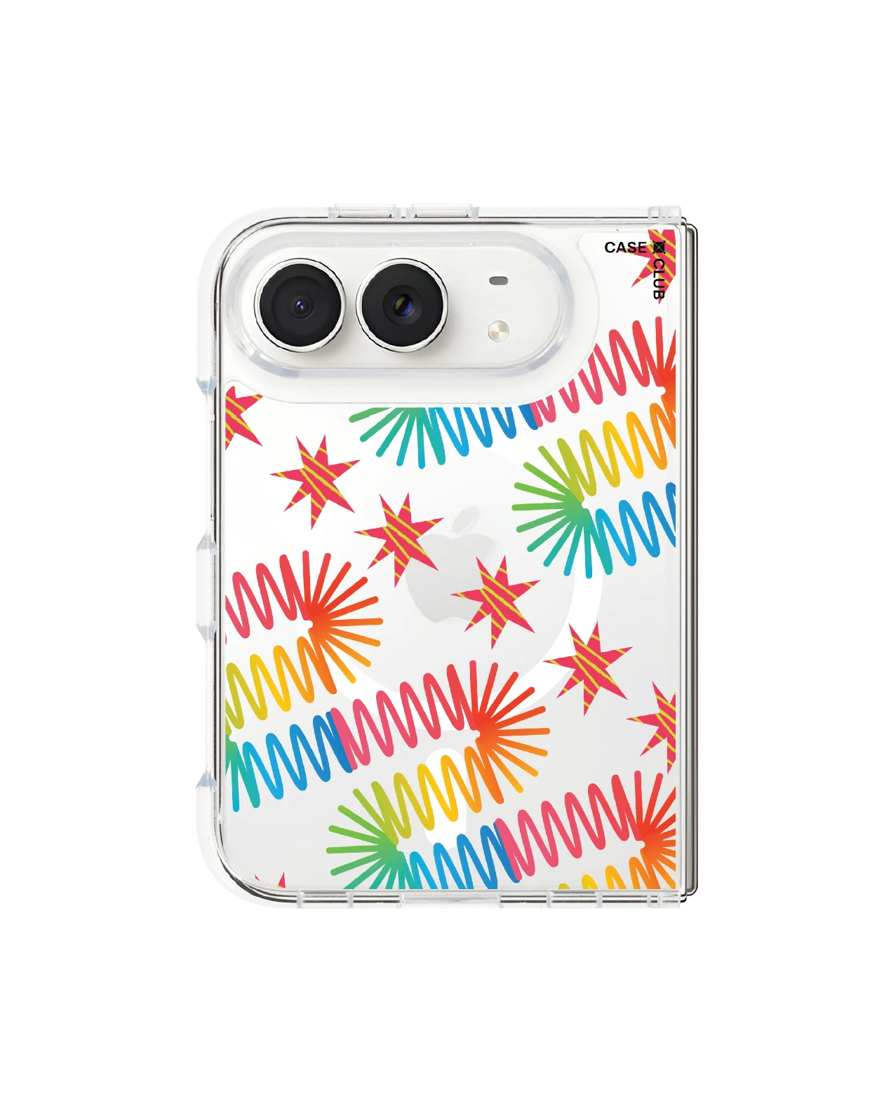 iphone duo clear magsafe rainbow rush