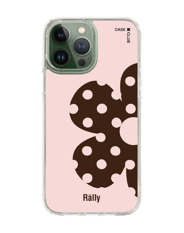 เคสใส iphone 13 pro max rally ดอกไม้ลายจุด