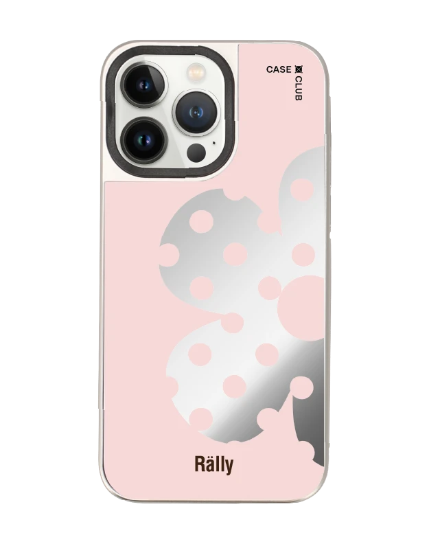 เคสกระจก iphone 14 pro max magsafe rally ดอกไม้ลายจุด