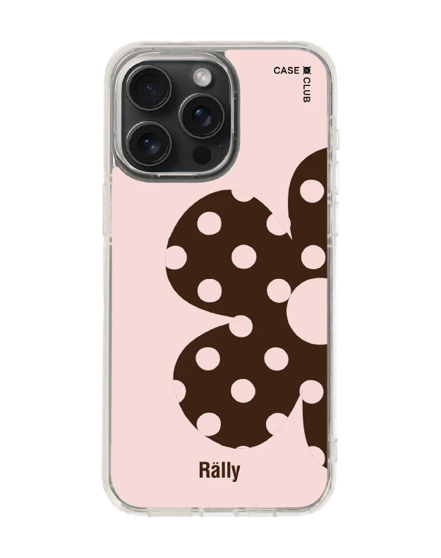 เคสใส iphone 15 pro max magsafe rally ดอกไม้ลายจุด