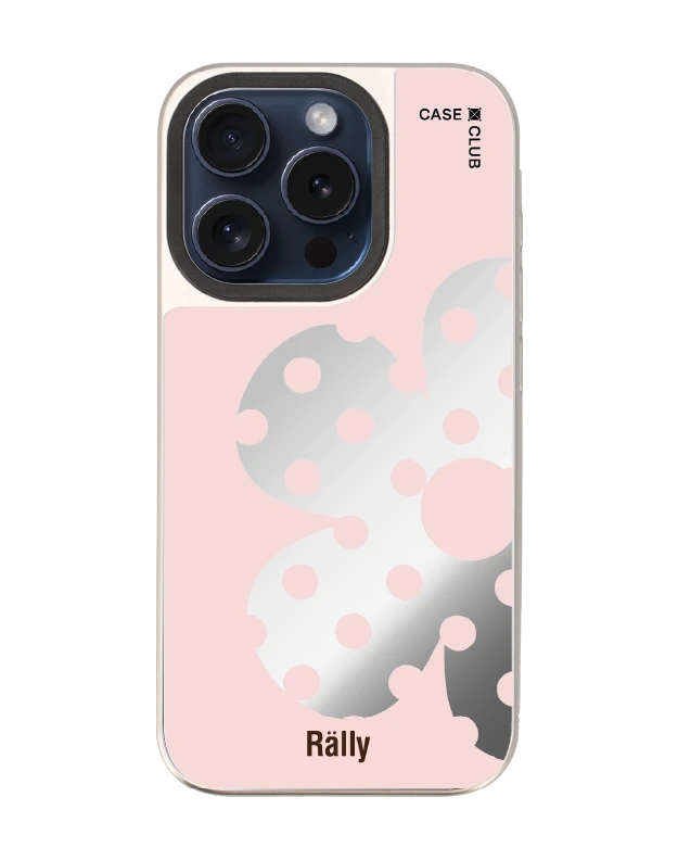 เคสกระจก iphone 15 pro magsafe rally ดอกไม้ลายจุด