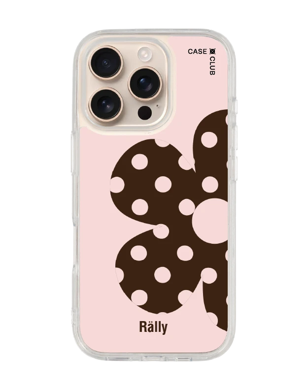 เคสใส iphone 16 pro magsafe rally ดอกไม้ลายจุด