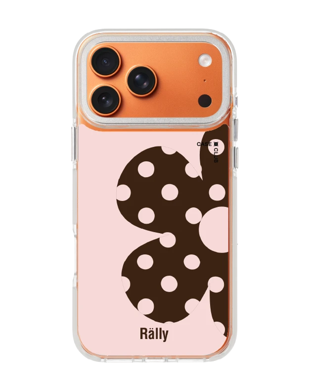 เคสใส iphone 17 pro max magsafe สีขาว rally ดอกไม้ลายจุด