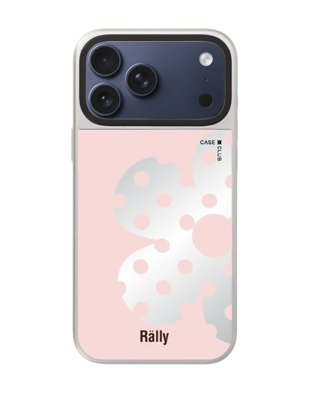 เคสกระจก iphone 17 pro max magsafe rally ดอกไม้ลายจุด