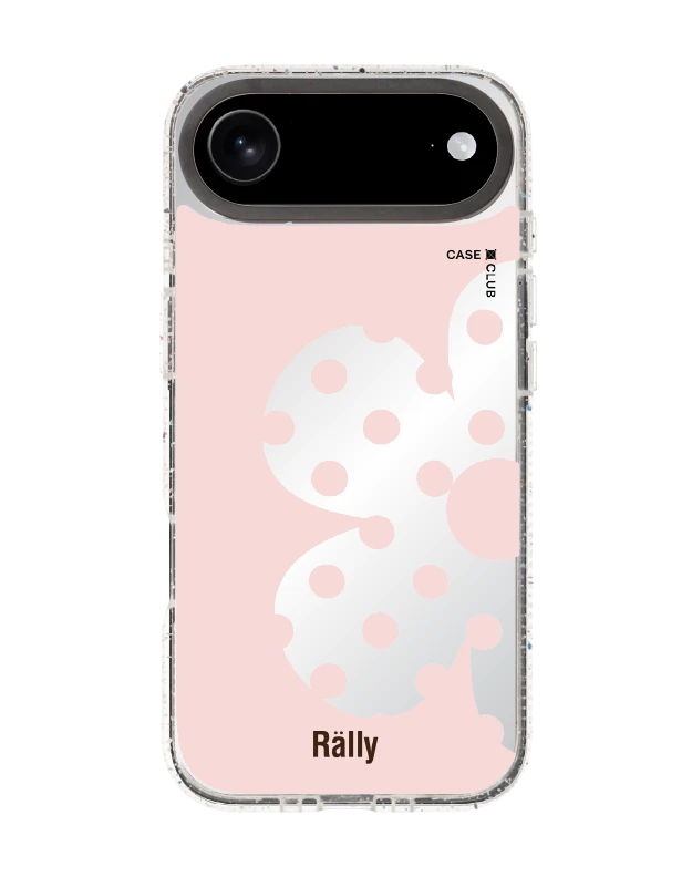 เคสกระจกใส iphone air mirror magsafe rally ดอกไม้ลายจุด
