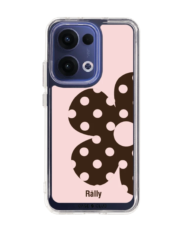 เคสใส oppo reno 13 rally ดอกไม้ลายจุด