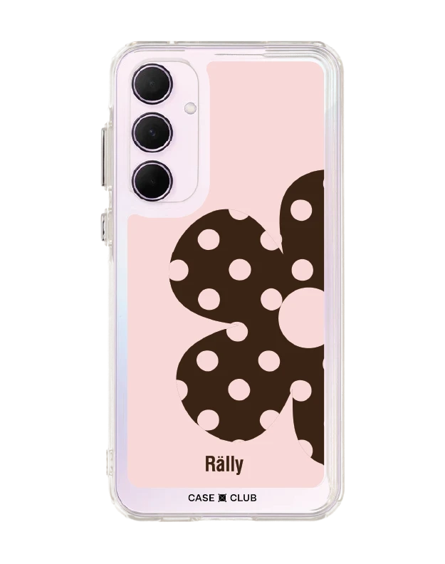samsung galaxy a55 clear case rally blush bloom
