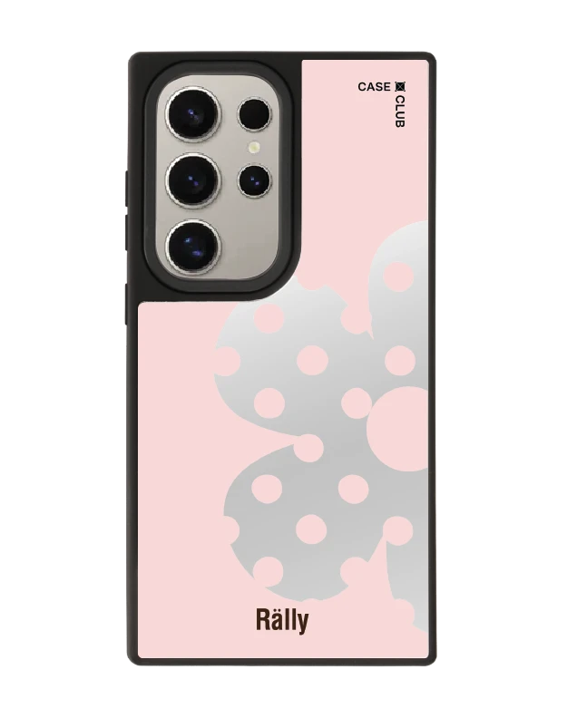 เคสกระจก samsung s24 ultra matte magsafe rally ดอกไม้ลายจุด