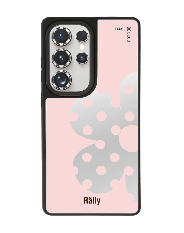 เคสกระจก samsung s25 ultra matte magsafe rally ดอกไม้ลายจุด