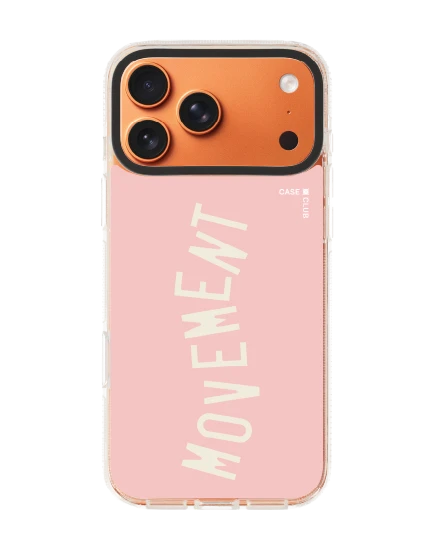 เคสใส iphone 17 pro max clear case magsafe shield rally ลาย movement สีชมพูใส