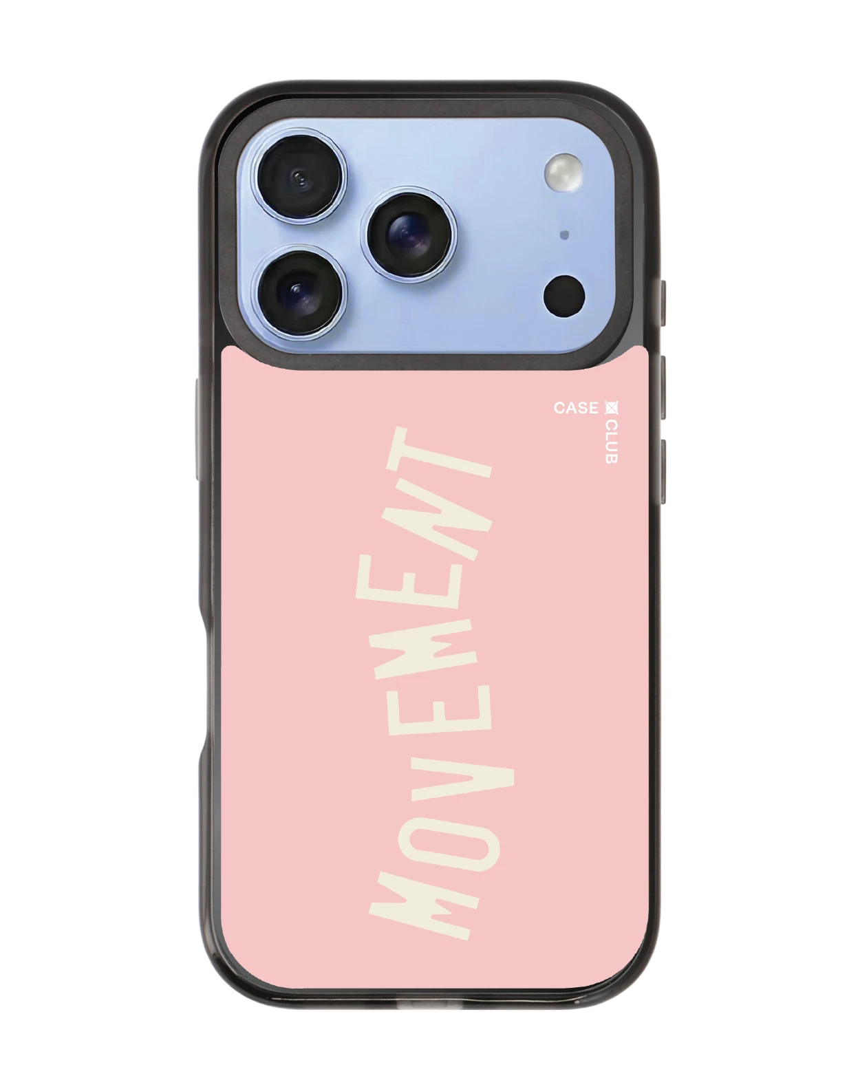เคสกระจกดำ iphone 18 pro magsafe rally ลาย movement สีชมพูใส