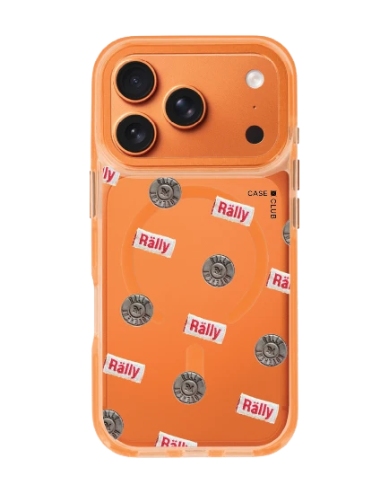 เคสใสสีส้ม iphone 17 pro magsafe rally hardware ดีไซน์พรีเมี่ยม