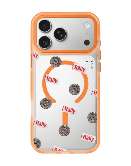 เคสใสสีส้ม iphone 17 pro max magsafe rally hardware ดีไซน์พรีเมี่ยม