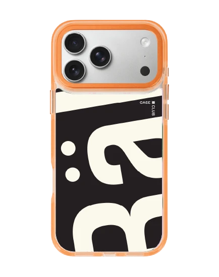 เคสใสสีส้ม iphone 17 pro max magsafe rally ลาย movement