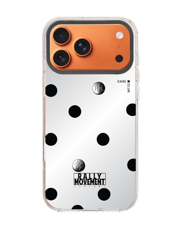 เคสกระจกใส iphone 17 pro max magsafe rally ลายจุด rm