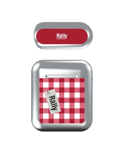 เคสกระจก airpods รุ่น 1/2 rally ตารางสตรอว์เบอร์รี่