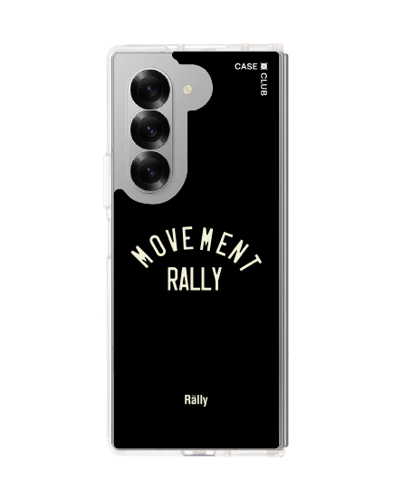 samsung galaxy z fold 6 clear case rally varsity