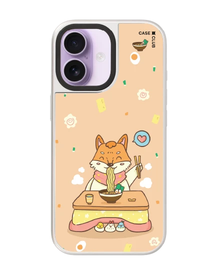 เคสกระจก iphone 17 magsafe สุนัขจิ้งจอกกินราเมน