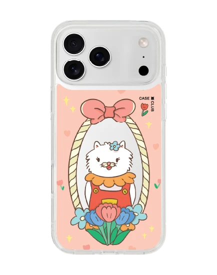 iphone 17 pro max clear ribbon persian cat