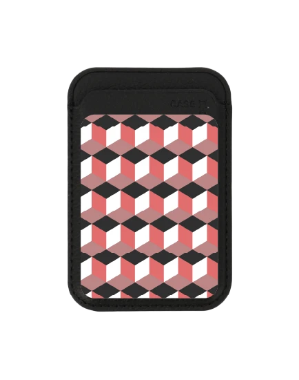 black wallet magsafe ruby geometric cube