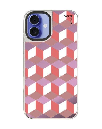 กล่องเรขาคณิตสีทับทิม