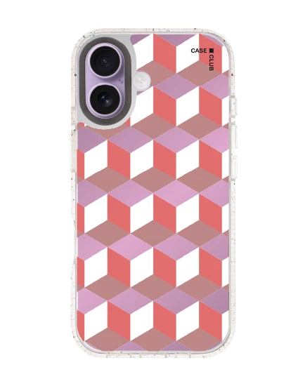 กล่องเรขาคณิตสีทับทิม