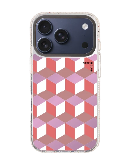 กล่องเรขาคณิตสีทับทิม