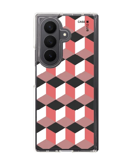 samsung galaxy z fold 7 clear magsafe ruby geometric cube