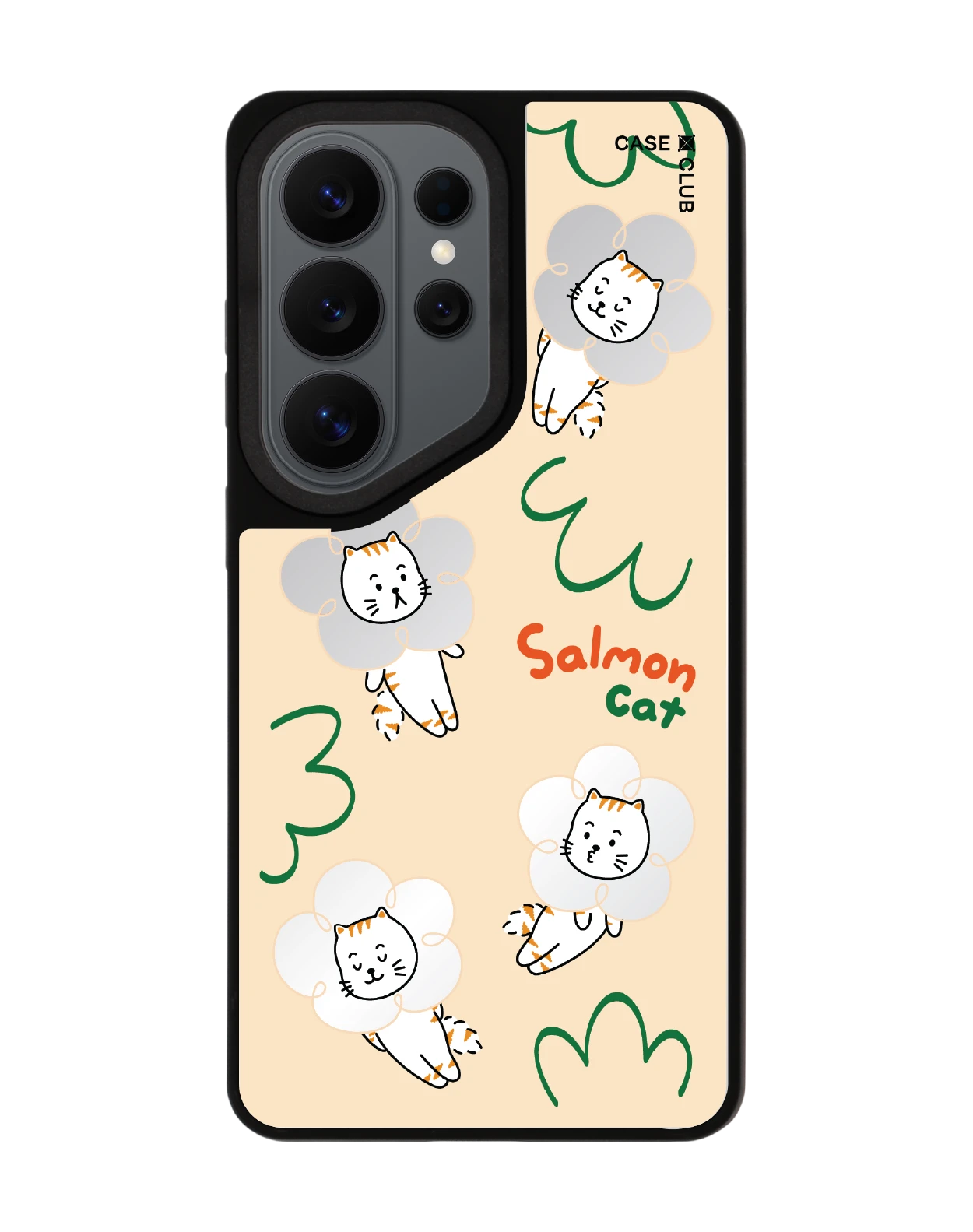 samsung s26 ultra matte mirror magsafe salmon cat flower