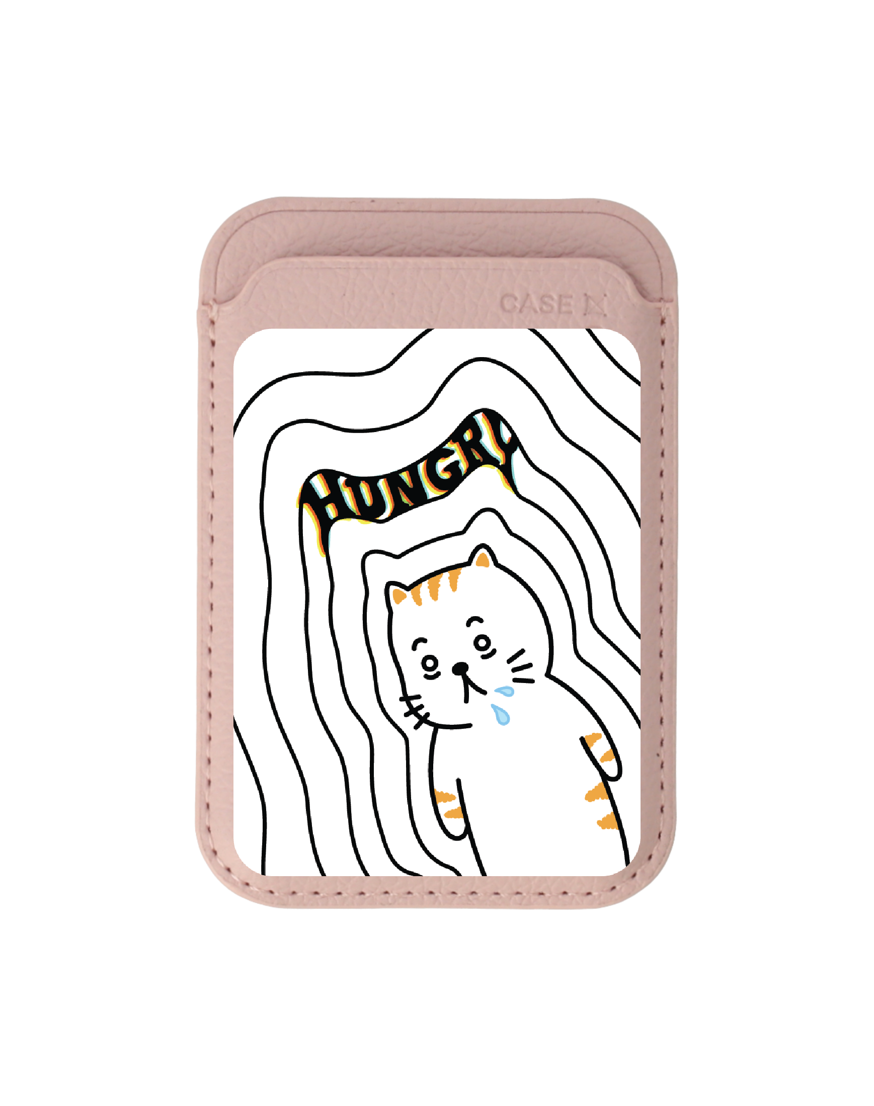 Baby Pink Wallet MagSafe Salmon Cat Hungry