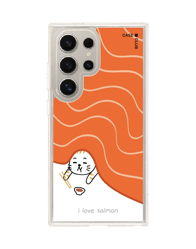 เคสใส samsung s24 ultra magsafe salmon cat แมวชอบแซลมอน