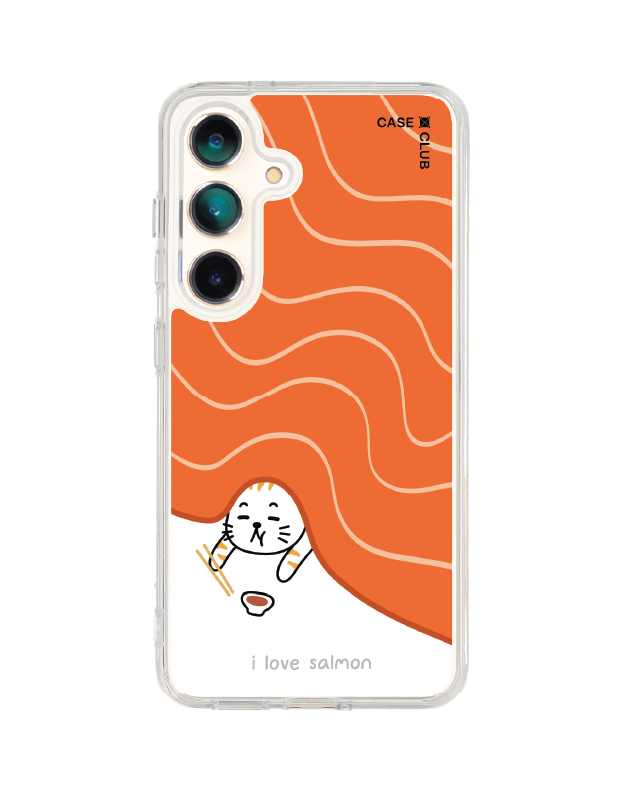 เคสใส samsung galaxy s25 magsafe salmon cat แมวชอบแซลมอน